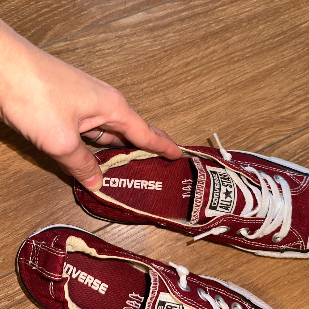 Converse shoreline slip on back alley brick red EUC - Picture 3 of 4